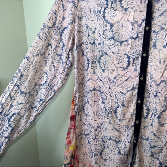 Aratta Pink and Blue Patterned Blouse - Picture 4 of 9